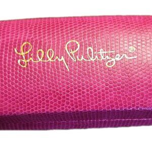 LILLY PULITIZER Pink Eyeglass Sunglasses Hard Clamshell Case